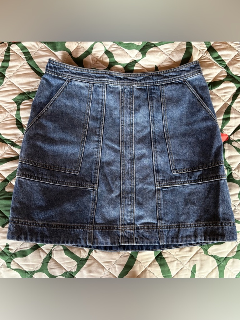 CAbi Blue Denim Mini Skirt - Picture 2 of 11
